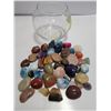 Image 1 : LOT OF ASSORTED POLISHED STONES, INCLUDES TIGERS