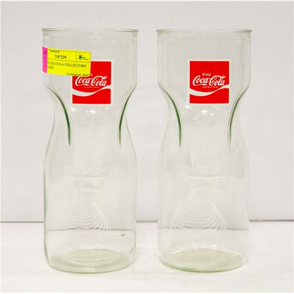 PAIR OF COCA-COLA COLLECTORS CUPS/VASES