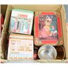 Image 1 : BOX OF VARIOUS ASSORTED COCA-COLA COLLECTIBLE TINS