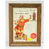 Image 1 : FRAMED '54 COCA-COLA SANTA PRINT