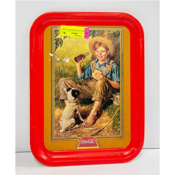 VINTAGE COCA COLA METAL TRAY