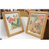 Image 1 : PAIR OF FRAMED COCA-COLA SANTA PRINTS 1953, 1954