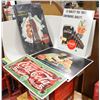 Image 1 : LOT OF 4 METAL COCA-COLA REPRODUCTION SIGNS 1990'S