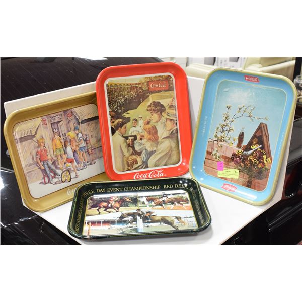 LOT 4  COCA-COLA SERVING TRAYS INCL ALBERTA 75TH