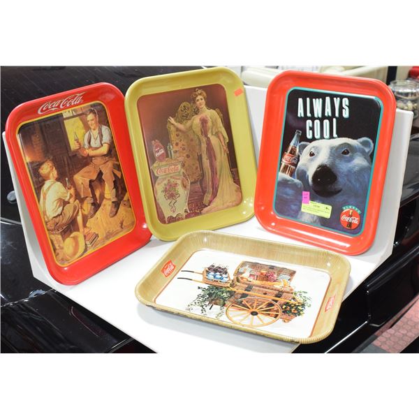 LOT 4  COCA-COLA SERVING TRAYS INCL "ALWAYS COOL"