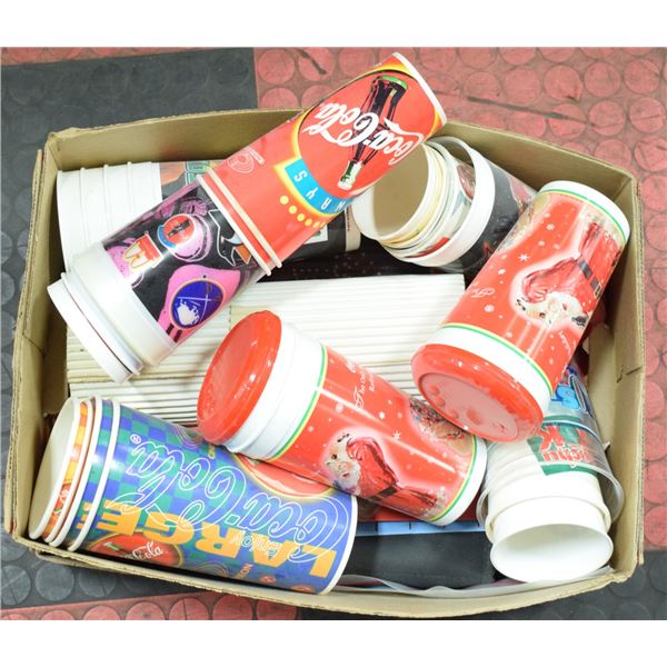 BOX OF COCA-COLA COLLECTIBLE CUPS