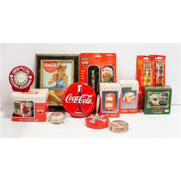 BOX OF ASSORTED COCA-COLA MEMORABIBLIA