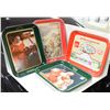 LOT OF 4 COCA-COLA SERVING TRAYS 2X '83 SANTA,