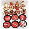 Image 1 : FLAT LOT OF ASSORTED COCA-COLA XMAS ORNAMENT BELLS