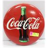 Image 1 : 1991 COCA-COLA BUTTON SIGN APPROX DIAMETER 12"