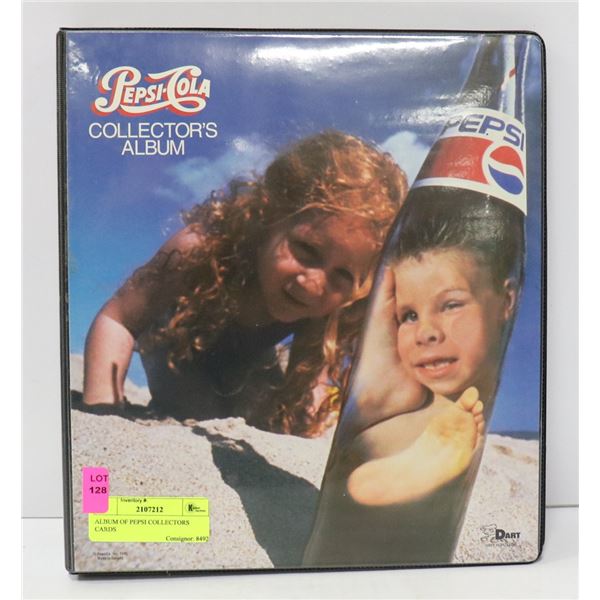 ALBUM OF PEPSI COLLECTORS CARDS