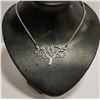 Image 1 : 18" SILVER NECKLACE "TREE OF LIFE"