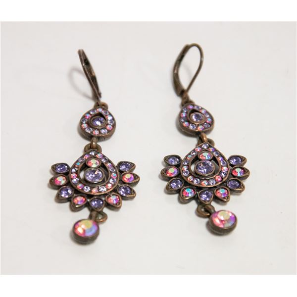 1960'S JOAN RIVERS STUDDED EARRINGS