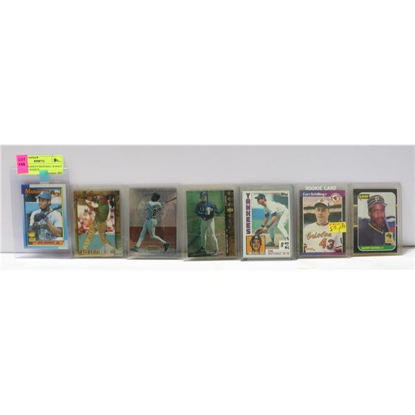 LOT OF VARIOUS BASEBALL ROOKIE CARDS + INSERTS