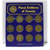 Image 1 : VINTAGE SET OF FLORAL EMBLEMS OF CANADA