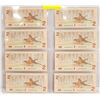 Image 2 : 8 X 2 DOLLAR BILS IN SEQUENCE, UNCIRCULATED