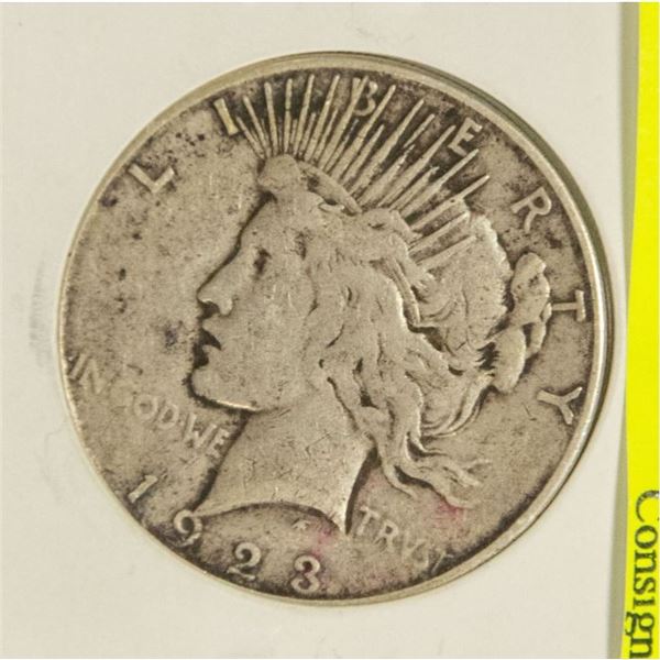 1923 SILVER AMERICAN LIBERTY PEACE DOLLAR