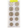 Image 1 : PAGE OF US DOLLAR AND KENNEDY HALF DOLLAR COINS