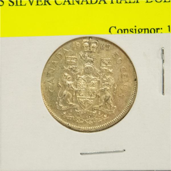 1965 SILVER CANADA HALF DOLLAR