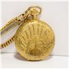 Image 1 : GOLD PLATED HUNTER CASE POCKET WATCH W/ PEN KNIFE