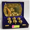 Image 1 : BRASS GOBLET AND TRAY SET UNUSED