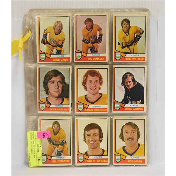 COLLECTION OF 1970'S & 80'S HOCKEY CARDS