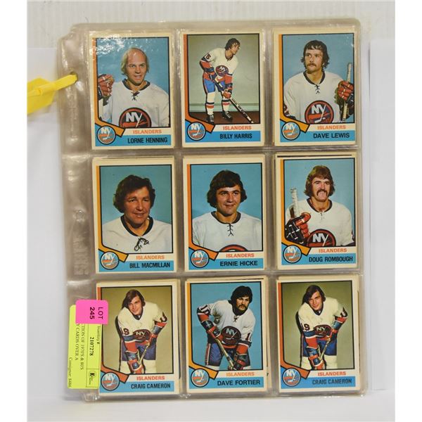 COLLECTION OF 1970'S & 80'S HOCKEY CARDS