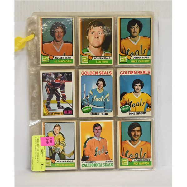 COLLECTION OF 1970'S & 80'S HOCKEY CARDS