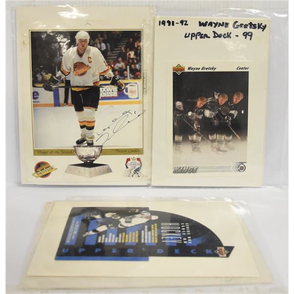 OVER-SIZED HOCKEY CARD & SIGNED PICTURE COLLECTION