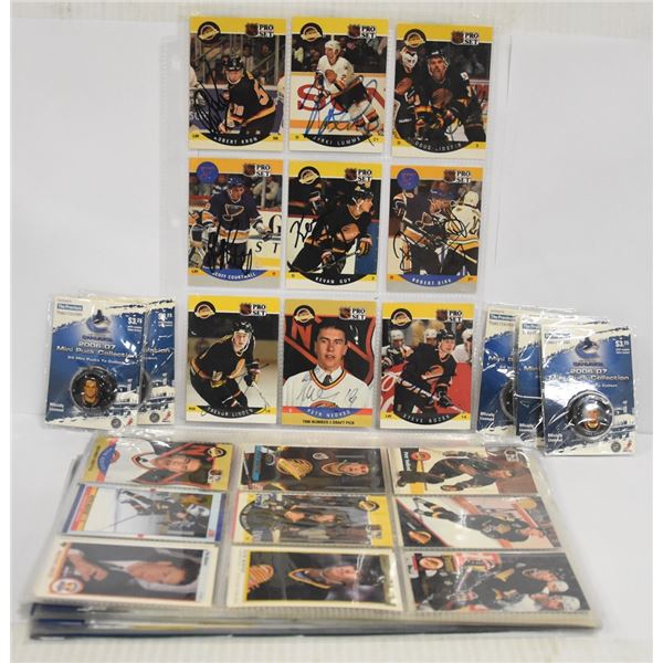 VANCOUVER CANUCKS COLLECTION INCLUDES 1 PAGE OF