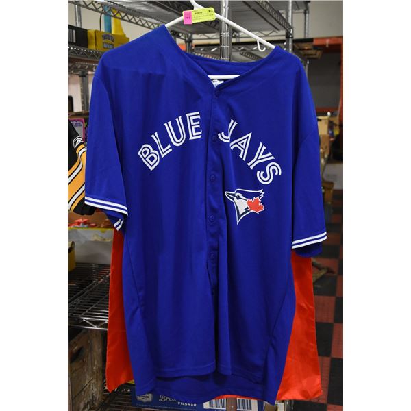 ADULT XL BLUE JAYS JERSEY NEW CONDITION PILLAR #11