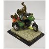 Image 1 : RUBY'S COLLECTION ELEPHANTS ON BIKE FIGURINE