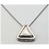 ESTATE 925 SILVER TRIANGLE NESTING 2PC PENDANT 18"