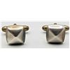 Image 1 : ESTATE 925 SILVER HEAVY MEN'S CUFFLINKS