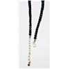 Image 3 : ESTATE 925 SILVER CLASP FACETED OBSIDIAN NECKLACE