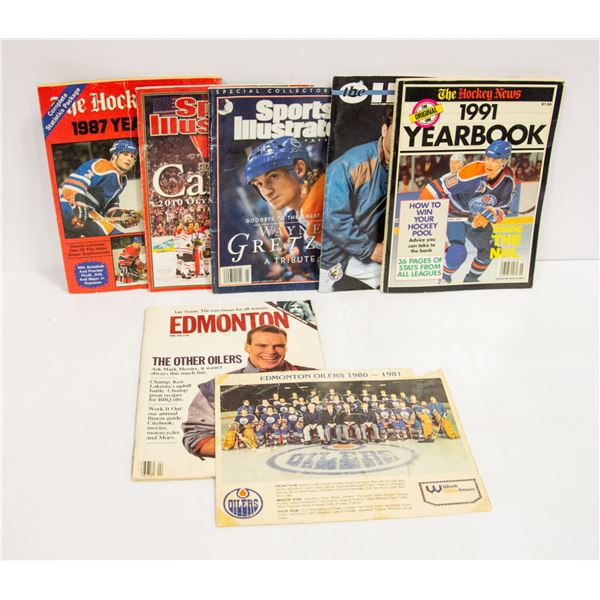 6 VINTAGE MAGAZINES FEATURING EDMONTON OILERS