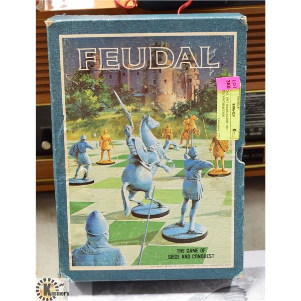 FEUDAL 1967 BOARDGAME PRE DUNGEONS/DRAGONS