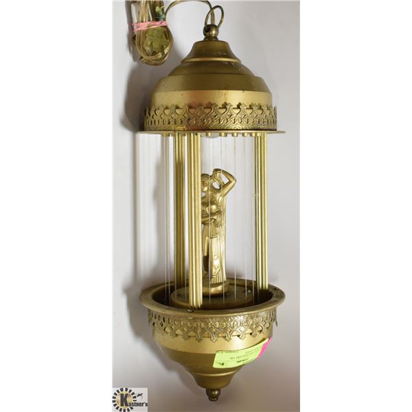 VINTAGE GOLDEN GIRL OIL FOUNTAIN LIGHT