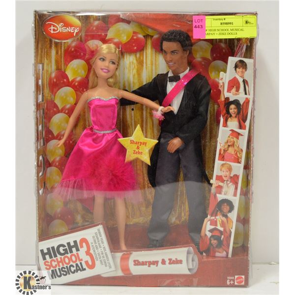 NEW HIGH SCHOOL MUSICAL SHARPAY + ZEKE DOLLS