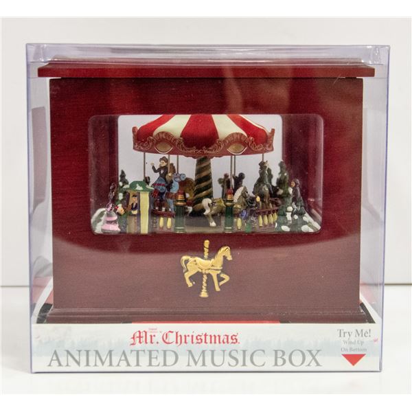 SEALED MR.CHRISTMAS ANIMATED MUSIC BOX