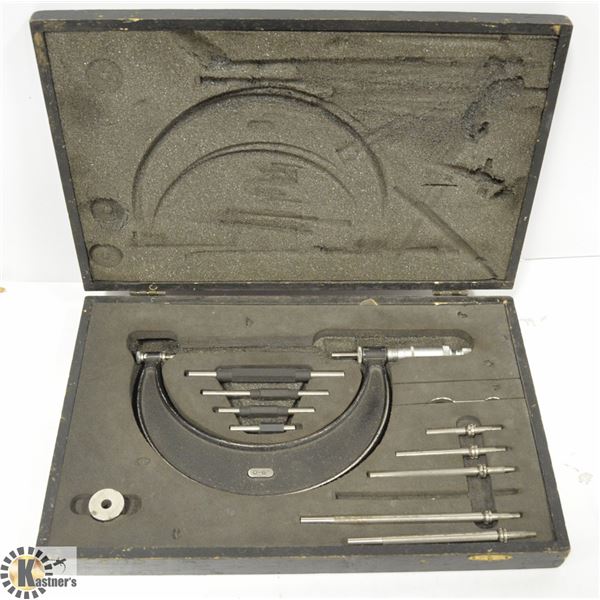 VINTAGE MOORE & WRIGHT OUTSIDE MICROMETER SET