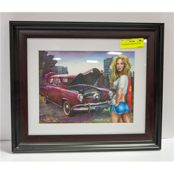 STUDEBAKER FRAMED PICTURE