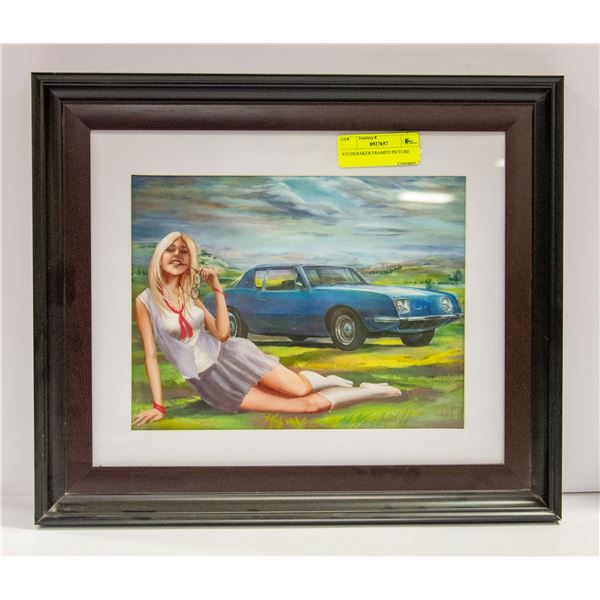 STUDEBAKER FRAMED PICTURE