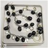 Image 1 : STONE & STAINLESS NECKLACE, BRACELET & EARRING SET