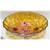 Image 2 : CARNIVAL GLASS FOOTED FRUIT BOWL