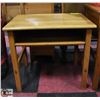 ANTIQUE SOLID WOOD SCHOOL DESK.