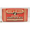 Image 1 : ANTIQUE SENTINEL UTILITY FIRST AID KIT TIN WITH