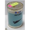 Image 1 : VINTAGE FULL MOBIL JET OIL 2 SYNTHETIC METAL TIN