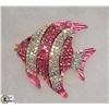 Image 1 : LARGE RHINESTONE FISH BROOCH