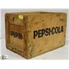 Image 1 : 3 VINTAGE WOOD CRATES PEPSI, CIL, APPLES